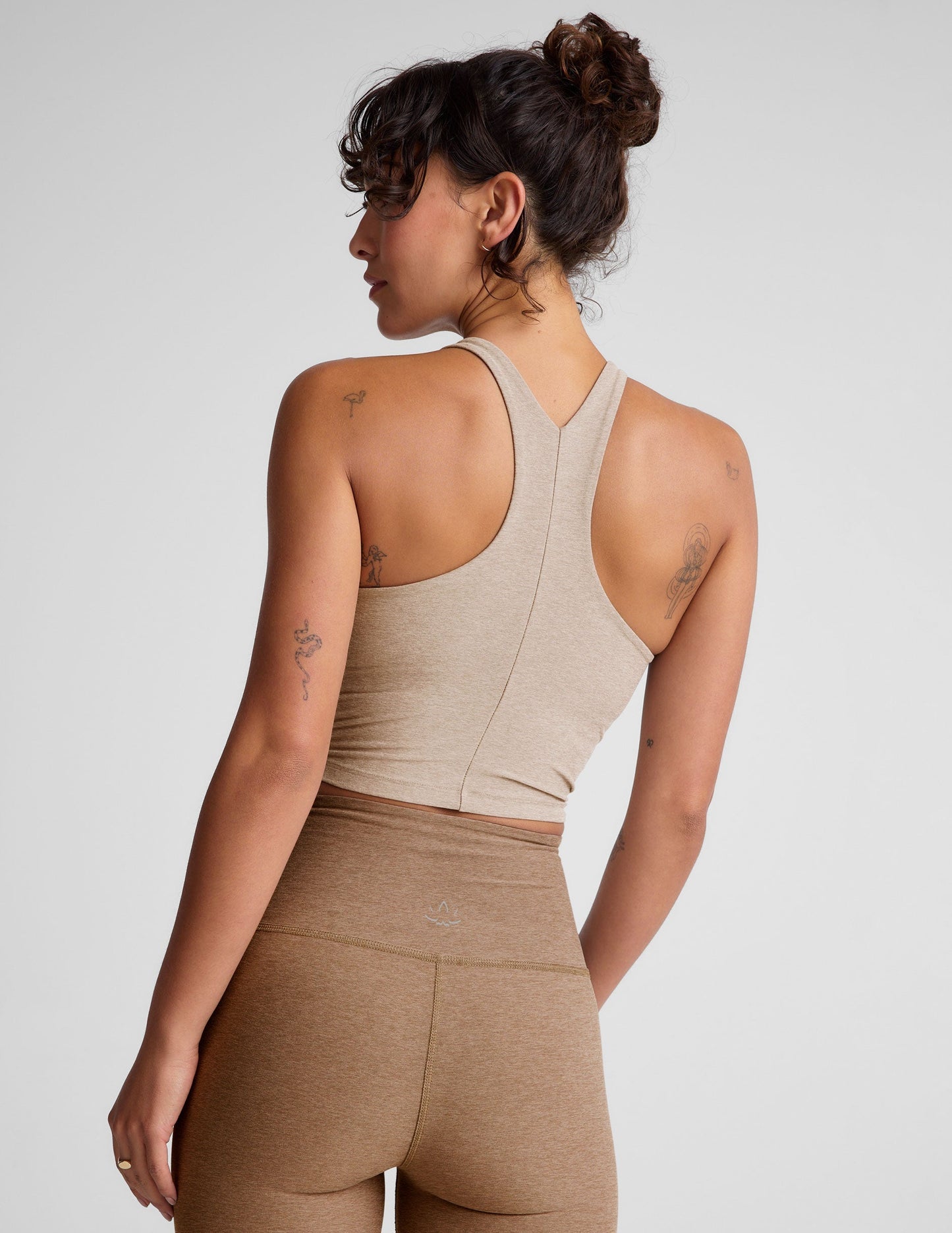 Beyond Yoga Spacedye Refocus Cropped Tank Top with Built-in Bra