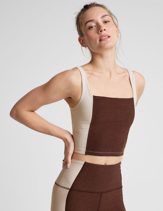 Luxurious Spacedye Vitality Colorblock Cropped Tank – Ultimate Comfort & Style