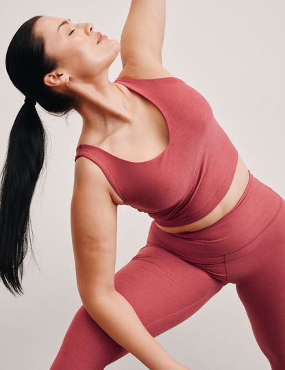 Beyond Yoga Spacedye V-Neck Cropped Tank Top with Built-in Bra