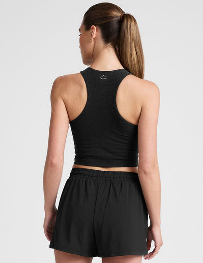 Beyond Yoga Spacedye Move Up Cropped Tank - High Neck Zipper Activewear Top