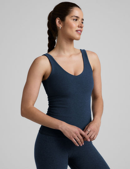 Beyond Yoga Spacedye Classic V-Neck Tank with Built-in Bra for Comfort
