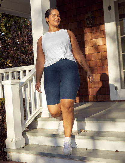 Buttery Soft Spacedye High-Waisted 7-Inch Biker Shorts for Yoga & Exercise