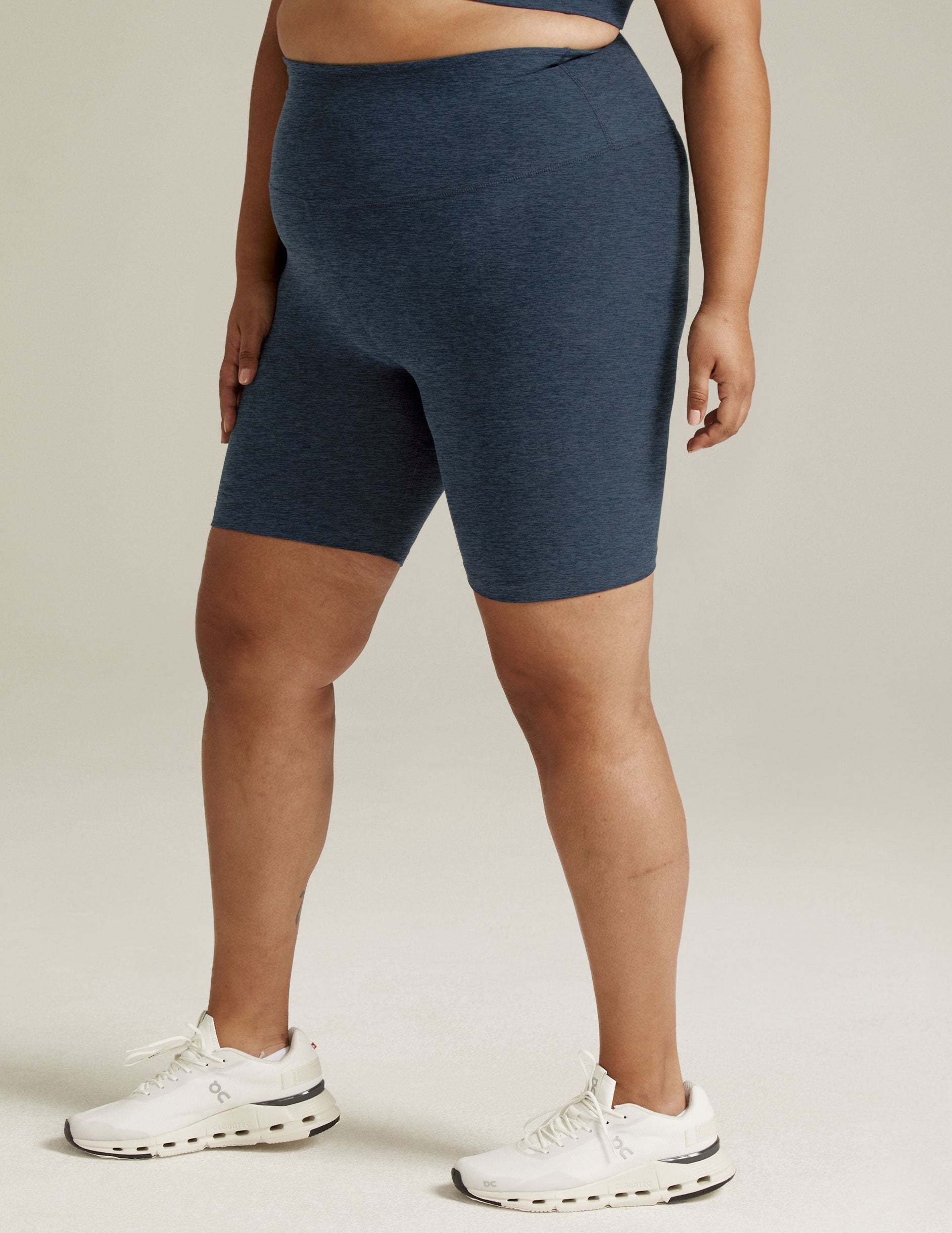 Buttery Soft Spacedye High-Waisted 7-Inch Biker Shorts for Yoga & Exercise