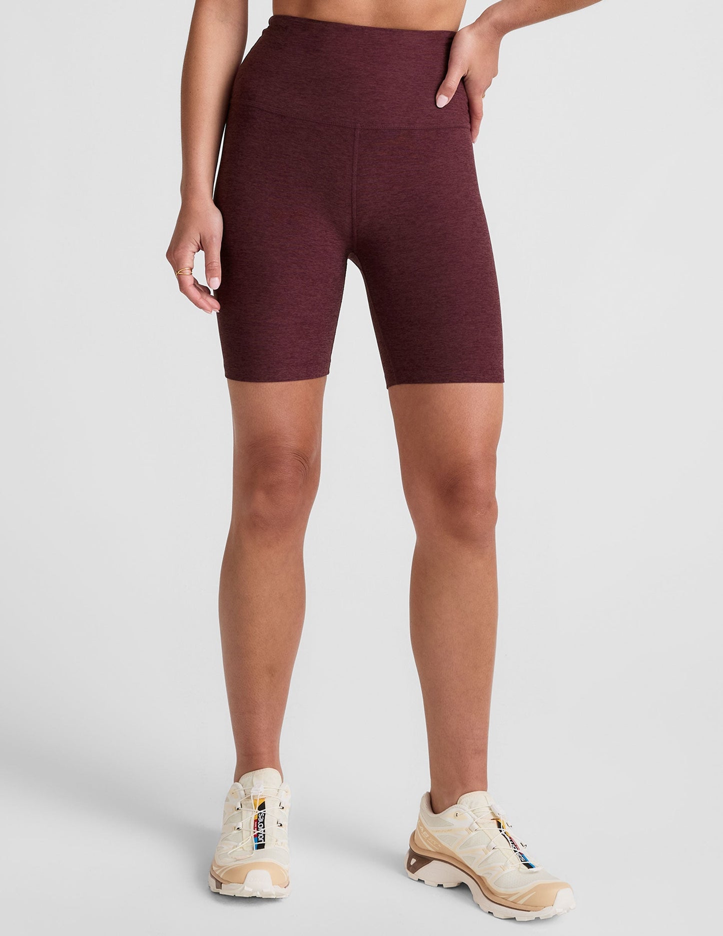 Beyond Yoga Spacedye High-Waisted 7" Inseam Biker Shorts - Soft Performance Fabric