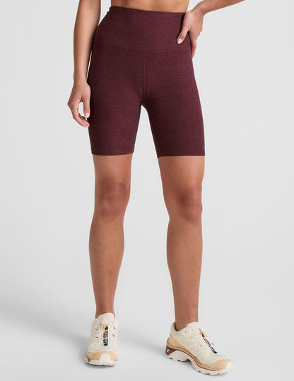 Beyond Yoga Spacedye High-Waisted 7" Inseam Biker Shorts - Soft Performance Fabric