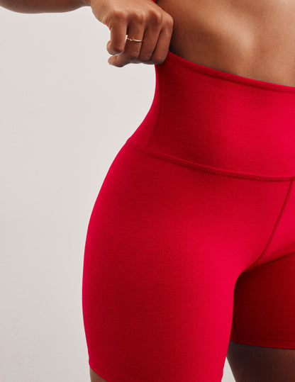 Soft Spacedye 5-Inch Inseam Biker Shorts for Women, High-Waist Comfort