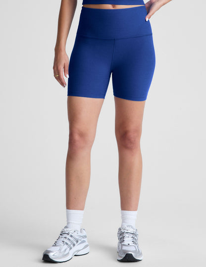 Spacedye High-Waisted 5-Inch Inseam Biker Shorts for Yoga & Activewear