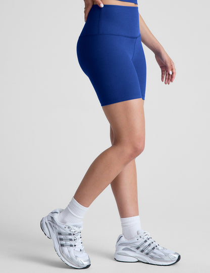 Spacedye High-Waisted 5-Inch Inseam Biker Shorts for Yoga & Activewear