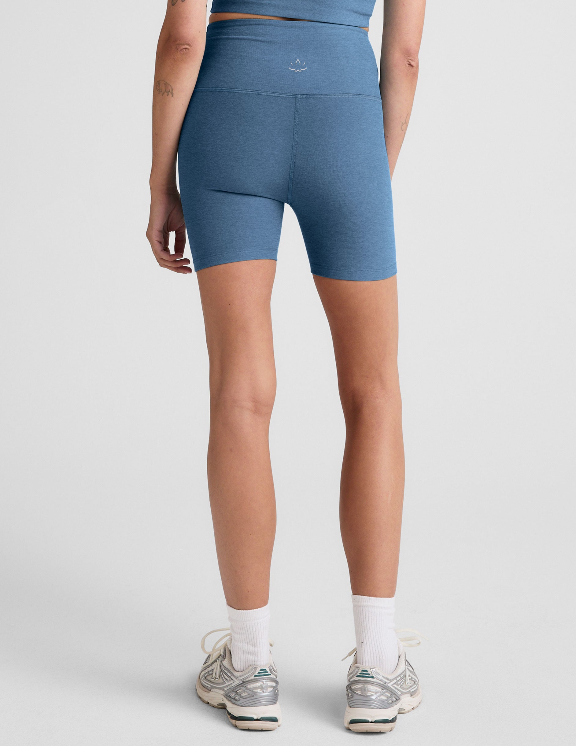 Spacedye Keep Pace 5-Inch High-Waisted Biker Shorts: Soft Yoga Activewear for Comfort