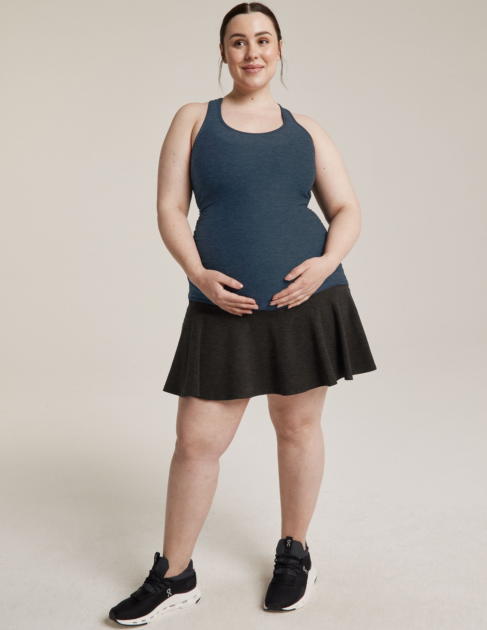 Beyond Yoga Spacedye Maternity Hot Shot Circle Skirt with Built-in Shorts