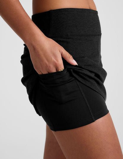 Comfortable A-Line Active Skirt with Built-in Shorts and Pockets