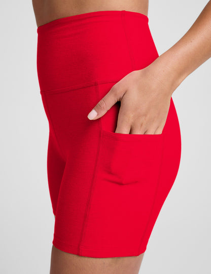 Beyond Yoga Spacedye Keep Pace 5-Inch High-Waisted Pocket Biker Shorts