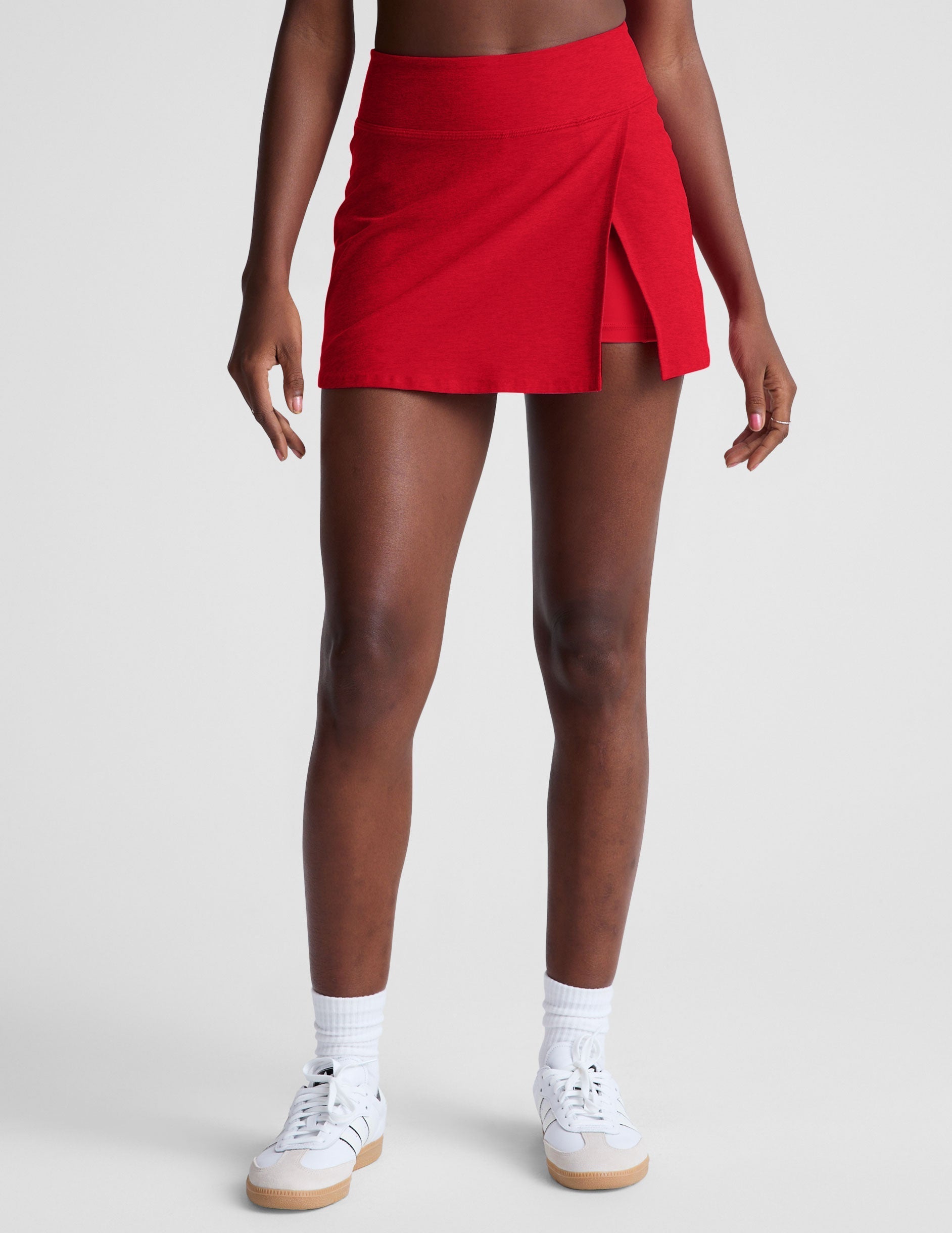 Beyond Yoga Spacedye Crossover Mini Skirt with Hidden Shorts & Pocket