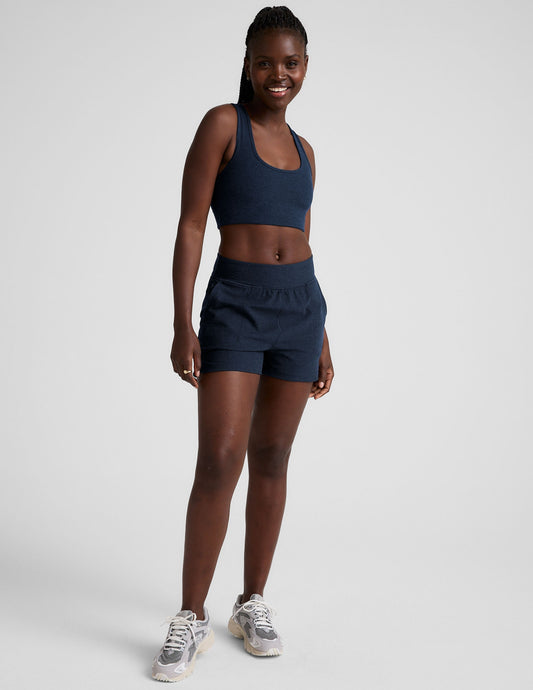 Beyond Yoga Spacedye Move Up 3-Inch Mid-Rise Pocket Shorts for Women