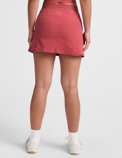 High-Waisted Spacedye Go Pocket Mini Skirt with Drawstring and Shorts