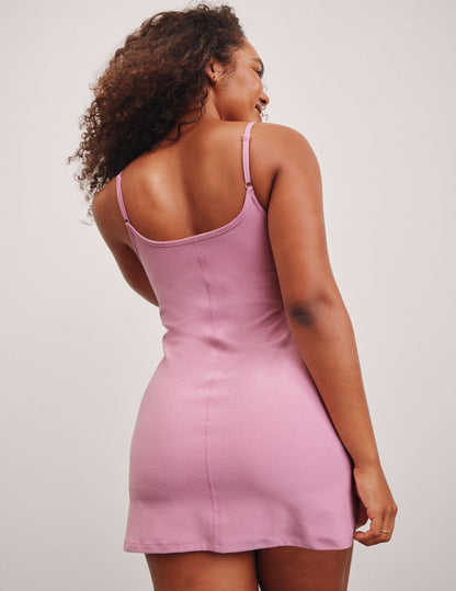 Pink Haze Spacedye Essence Active Dress with Built-in Bodysuit & Pockets