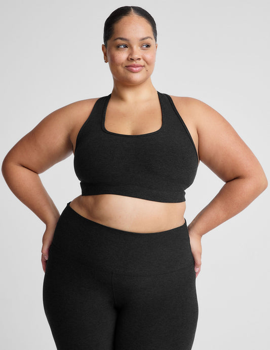 Plus Size Spacedye Racerback Sports Bra: Ultimate Comfort & Medium Support