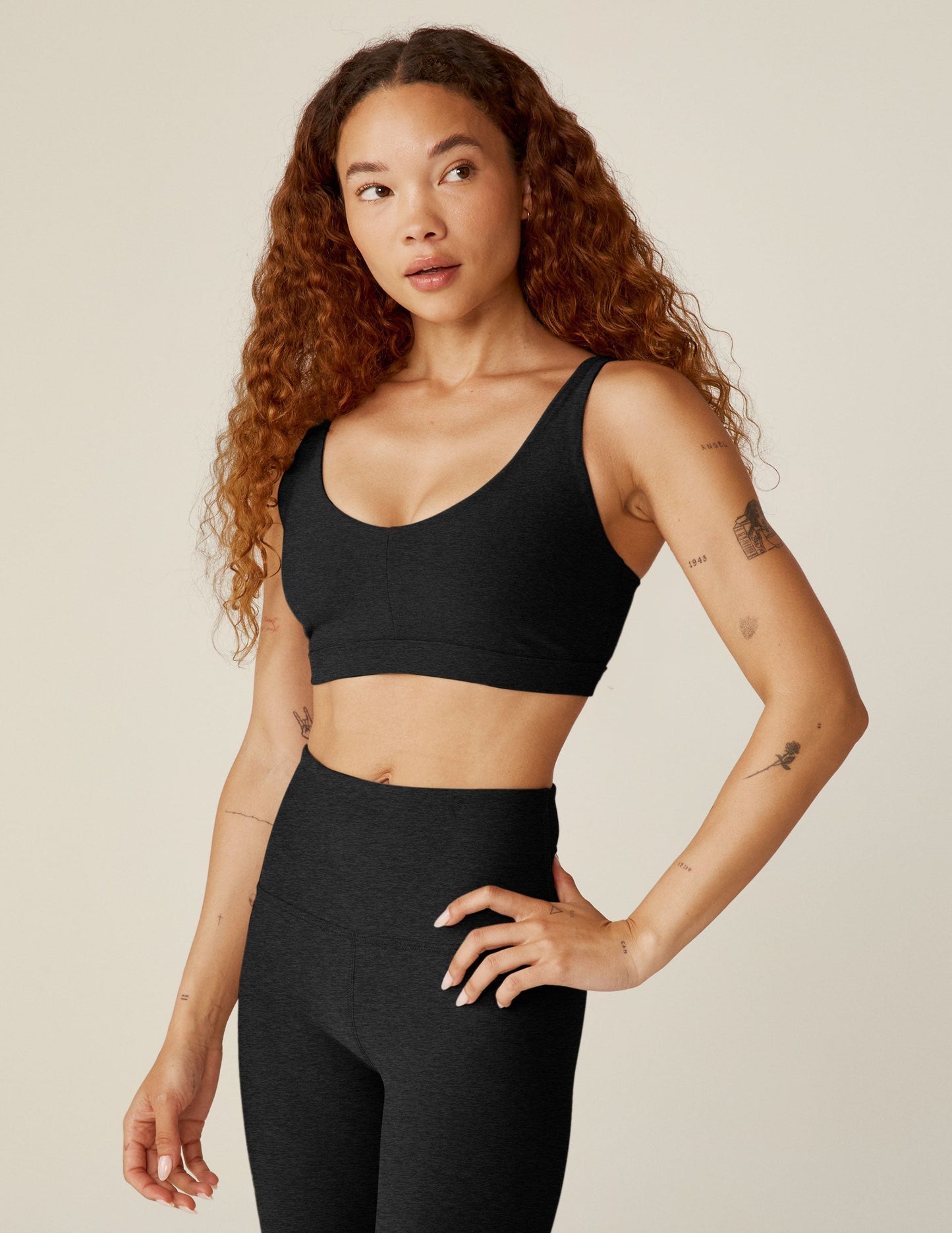 Spacedye Embody Soft Active Bra: Adjustable Straps, Removable Pads, Medium Support