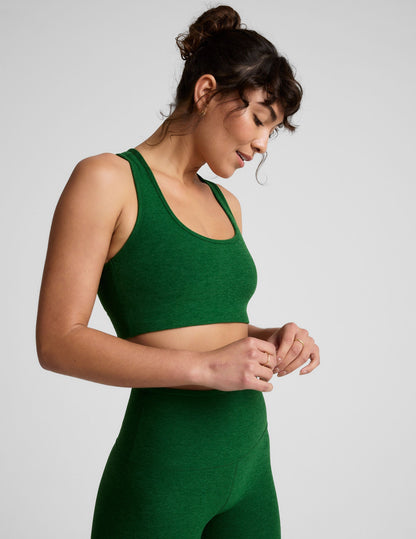 Luxurious Spacedye Simplicity Longline Bra Top: Medium Support, All-Day Comfort