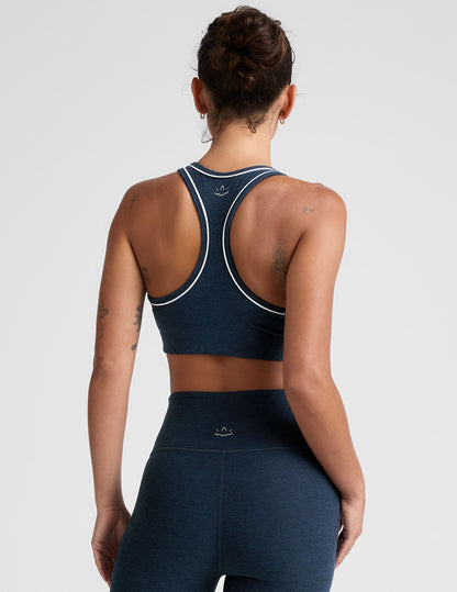 Beyond Yoga Spacedye Ready Bra: Scoop Neck Racerback with Contrast Trim
