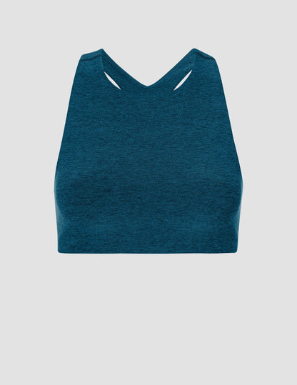 Beyond Yoga Spacedye High-Neck Racerback Sports Bra for Active Lifestyles