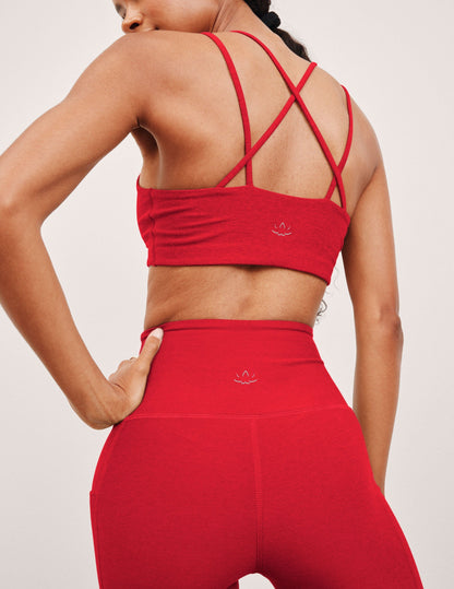 Beyond Yoga Spacedye V-Neck Crisscross Back Bra Top - Support and Comfort Activewear